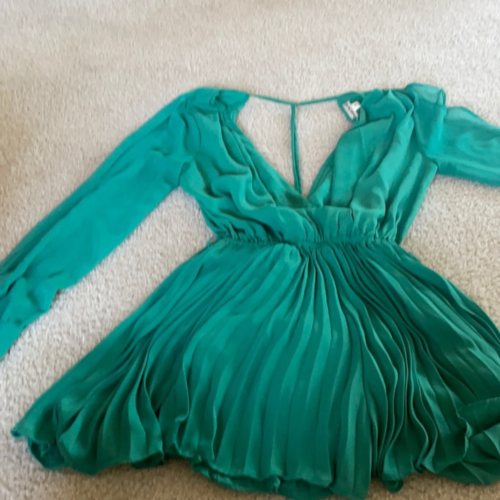 Green romper dress, Like new only worn once.